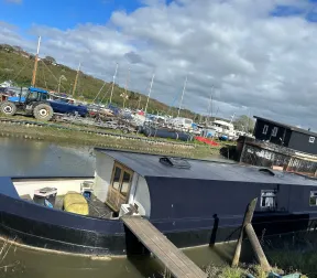 55ft Wide Beam Canal Barge for sale